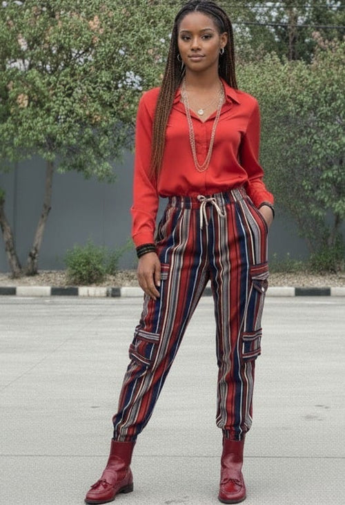 "Ajoke" Asooke Combat Pants