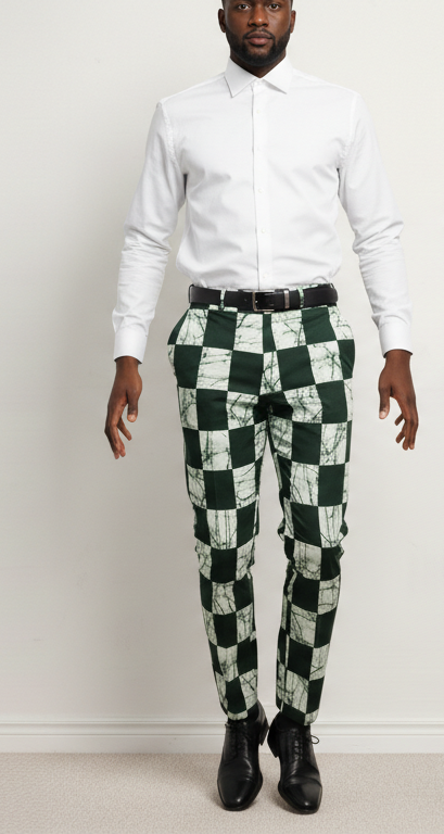 Emerald Grid Ankara pants
